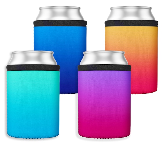 Purple & Turquoise Ombre Can Cooler Purple & Turquoise Ombre Can Cooler