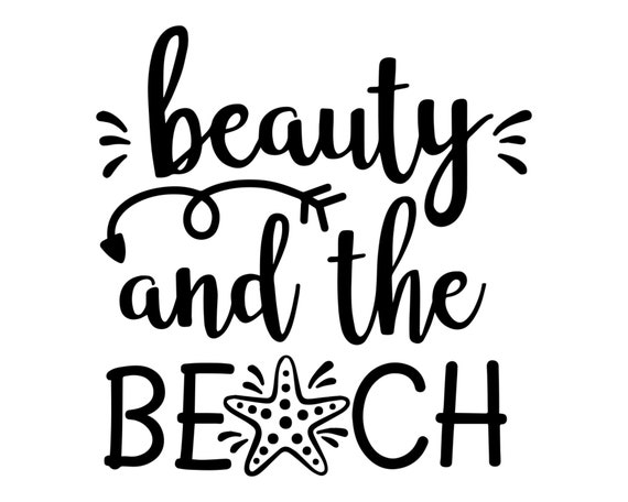 Can Cooler Graphics Beauty and the Beach SVG PNG Files - Etsy
