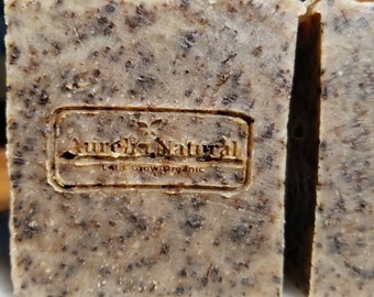 Organic Coffee Scrub Soap Bar: Exfoliating Cocoa & Shea Butter Soap