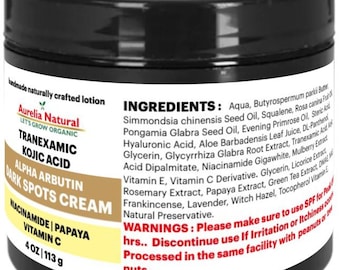 Tranexamic Kojic Acid Alpha Arbutin Cream | 4 oz