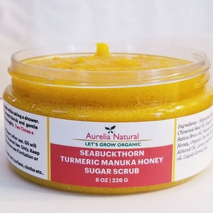 Seabuckthorn Turmeric Manuka Honey Sugar Scrub
