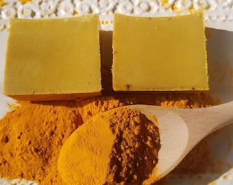 PAPAYA KOJIC TURMERIC Lemon Honey Soap |  Oily Skin Only
