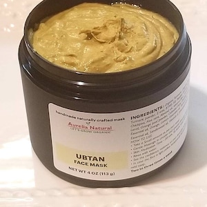 UBTAN FACE MASK Saffron + Sandelwood Youthful Complexition,  Exfoliate, deeply Cleanses, Hydrate skin