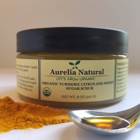 Organic Turmeric Citrus Honey Scrub Face Body Underarm Inner picture picture