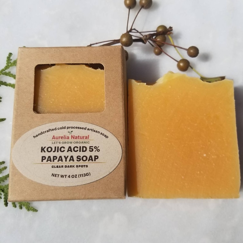 PAPAYA KOJIC 5 Soap Dark Spots Skin Brightening Etsy