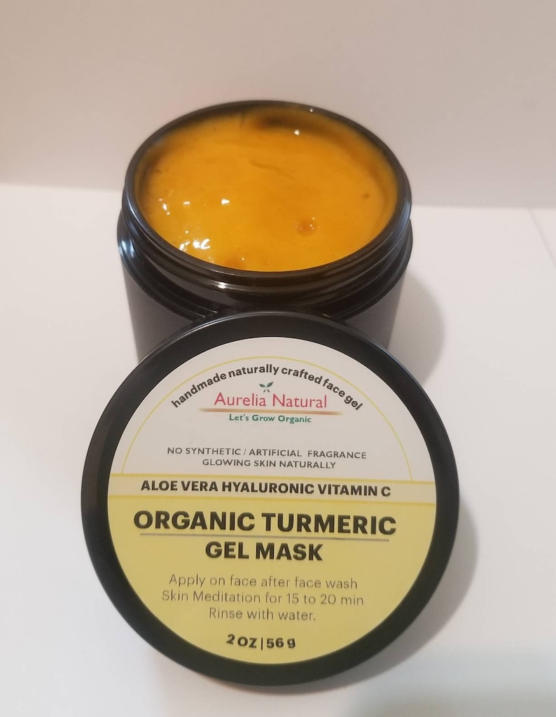 Turmeric Hyaluronic Acid Gel Mask Hydrate Smooth Skin All Etsy
