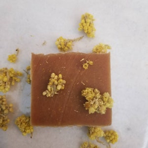 ORGANIC Babassu Turmeric Soap | Coconut Free | Sensitive skin | Face and Body Soap