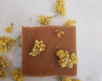 ORGANIC Babassu Turmeric Soap | Coconut Free | Sensitive skin | Face and Body Soap