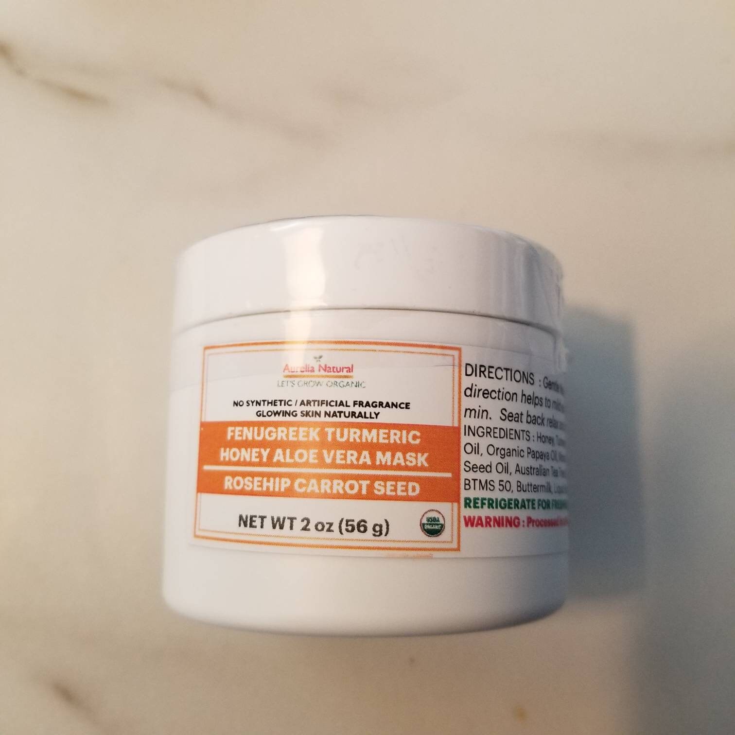 Fenugreek Turmeric Honey Aloe Vera Face Mask Etsy