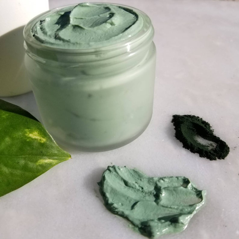 Spirulina Face Mask Skin Brightening Cleansing Stimulating Etsy