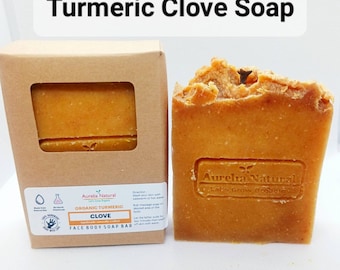 Tumeric Clove Face and Body Soap Handmade