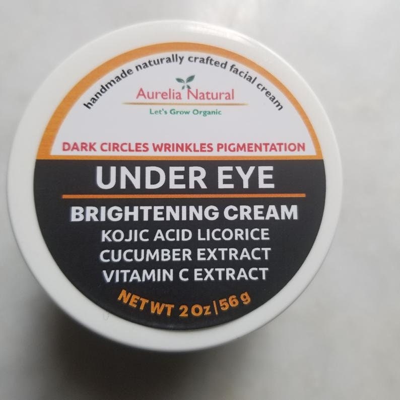 UNDER EYES Cream With Kojic Acid Licorice Cucumber Extract Etsy