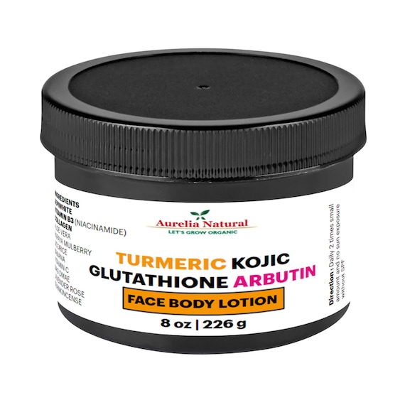 glutathione kojic acid body lotion /Kojic , Eliminates wrinkles, produces an excellent lightening effect , slowly reduces melanin production and greatly even out skin tone , How to use :, Gently apply to PHA (polyhydroxy acid) is similar to alpha hydroxy acids (AHAs) such as glycolic acid and lactic acid CO Luxury Glutathione Body Lotion