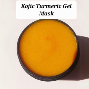 Tumeric Kojic Gel Mask, Smooth, Hydrate, Exfoliate All Natural Handmade
