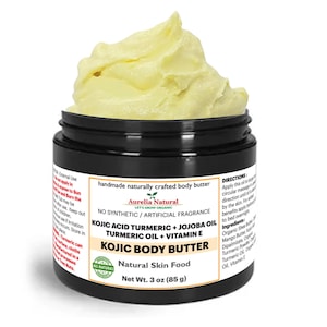 Kojic + Turmeric Moisturizer | Whipped Skin Butter Underarms Body   All Natural plant based Made in USA