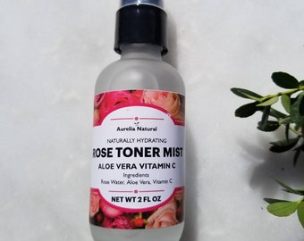 Hydrating Rose Toner Mist | Aloe vera | Natural Cooling