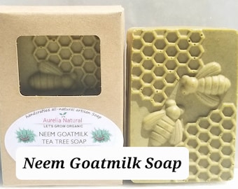 Neem Goatmilk Tea Tree Soap | Food Grade Neem | Oily Skin Handmade