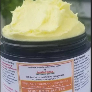 Kojic + Turmeric Moisturizer | Whipped Skin Butter Underarms Body   All Natural plant based Made in USA