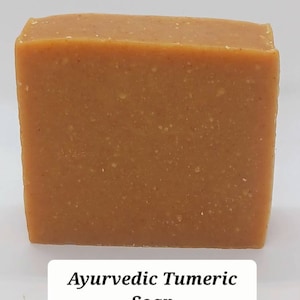 AYURVEDIC TUMERIC PAPAYA soap, Handmade 3 oz