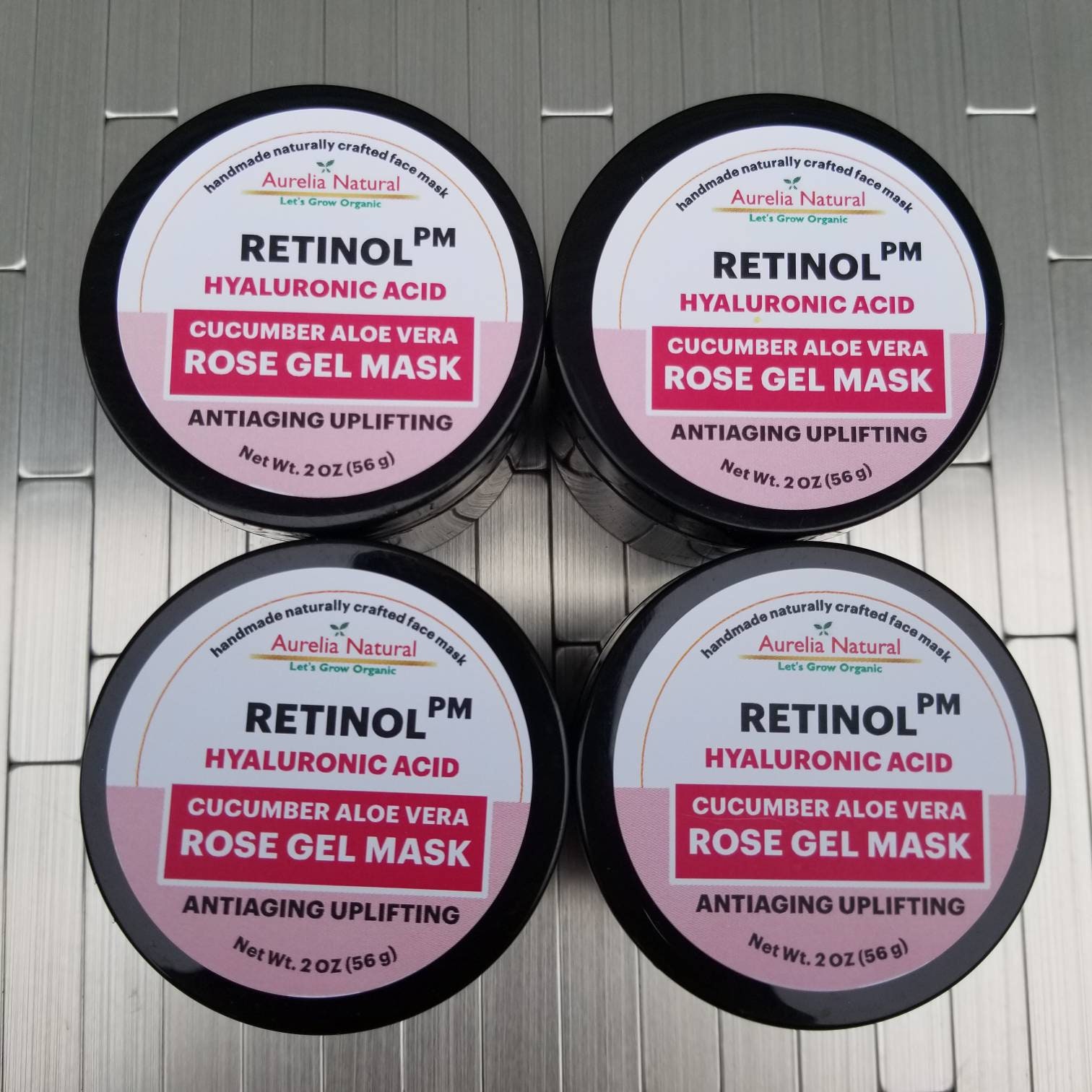 Retinol Hyaluronic Acid Gel Mask Rose Cucumber Aloe - Etsy Israel
