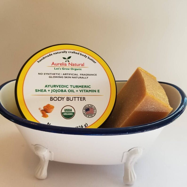 TURMERIC LEMON HONEY Skin brightening Soap Face Body Natural Etsy