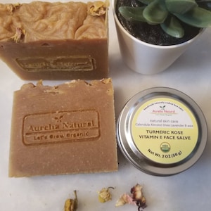 Turmeric Soap  | Face Body |  Handmade in USA Vegan Soap