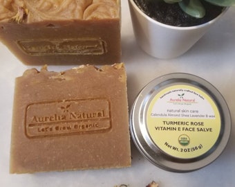 Turmeric Soap  | Face Body |  Handmade in USA Vegan Soap