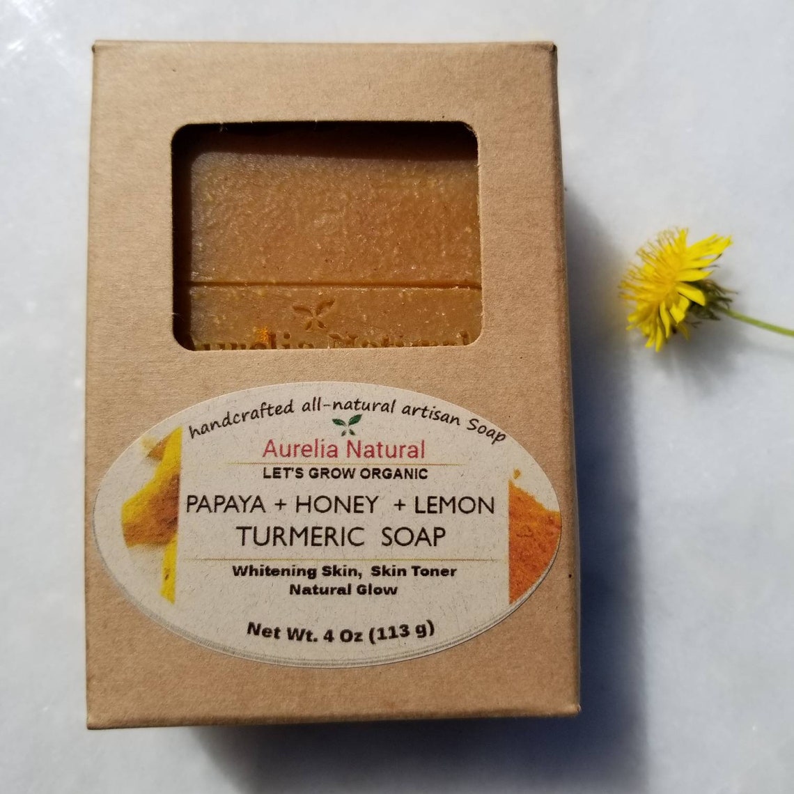 Turmeric Papaya Honey Lemon Soap Ripe Papaya Soap Skin Etsy