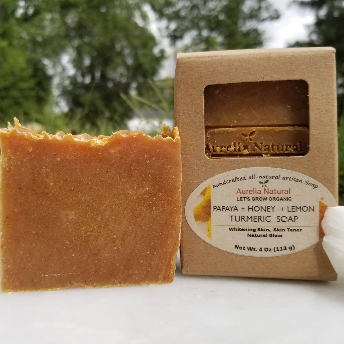Turmeric Papaya Honey Lemon Soap Ripe Papaya Soap Skin Etsy