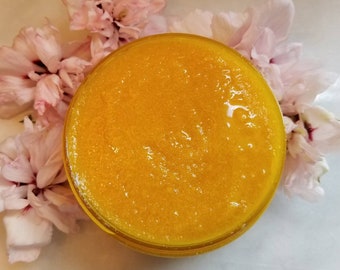 Gommage au curcuma à l'acide kojique | Exfoliant naturel | Exfoliation de la peau lisse avant le rasage ou la cire de bikini