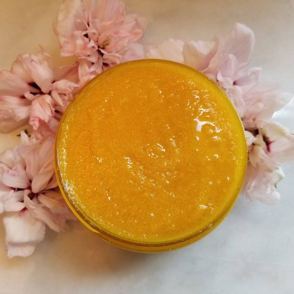 Kojic Acid Turmeric Scrub | Natural Exfoliant | Smooth skin Exfoliating Before Shave Or Bikini Wax