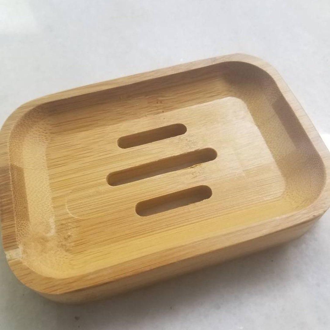 NATURAL BAMBOO SOAP Dish / Eco Friendly Soap Dish / Super Cute and