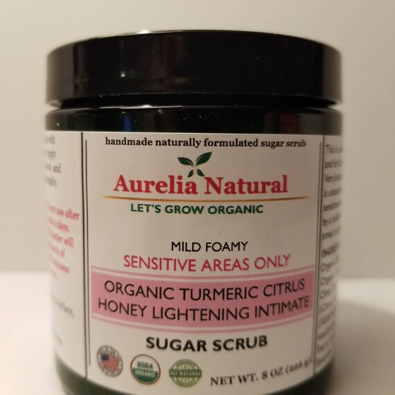 Intimate Lightening Turmeric Sugar Scrub Kojic Flavor Avbl Etsy