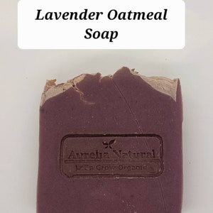 LAVENDER OATMEAL Face Body soap | All skin types |  Natural Handmade
