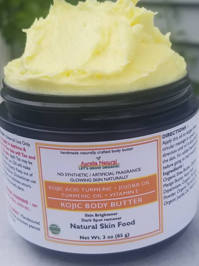 SKIN Brightening Turmeric Kojic Moisturizer | Natural Essential Oil W…