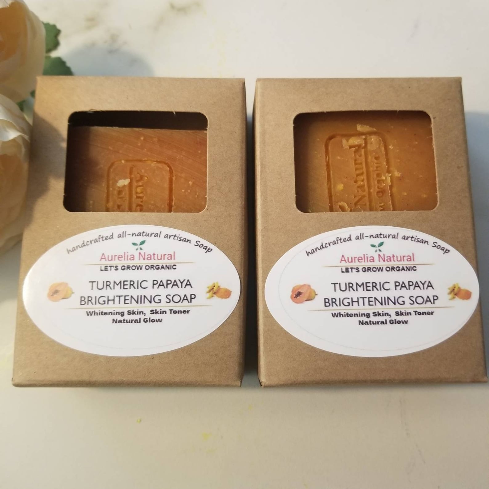Turmeric Papaya Soap Skin Brightening Soap Face and Body Etsy