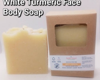 White Turmeric Soap Stain Free Even Skin tone Ayurvedic Natural white turmeric Amba haldi soap