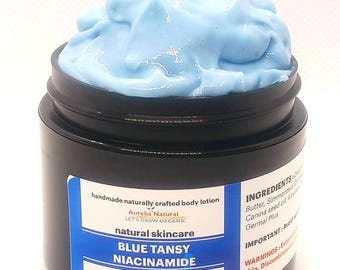 Luxurious Blue Tansy Niacinamide  Face Moisturizer Nourish, Hydrate light Minimize pores Non greasy