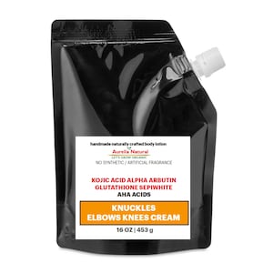 AHA Exfoliating Cream: Kojic Acid, Turmeric, Handmade