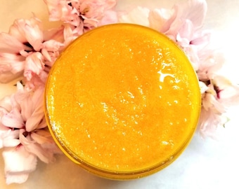 Kojic Acid Turmeric Scrub | Natural Exfoliant | Smooth skin Exfoliating Before Shave Or Bikini Wax