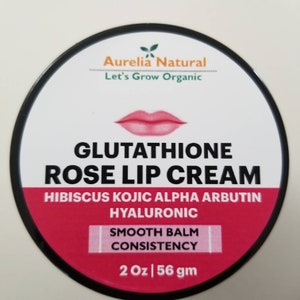 Glutathione Kojic Lip Cream Alpha Arbutin Hibiscus Hyaluronic Acid Handmade Small Batch image 6