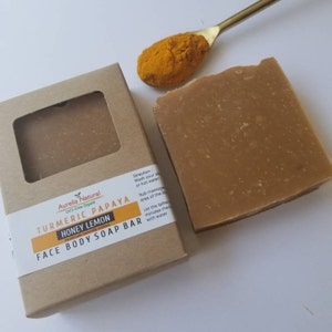 Papaya Turmeric Honey Lemon Soap