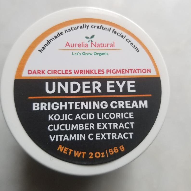 UNDER EYES Cream With Kojic Acid Licorice Cucumber Extract Etsy