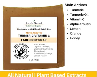 Turmeric Vitamin C Alpha Arbutin Soap