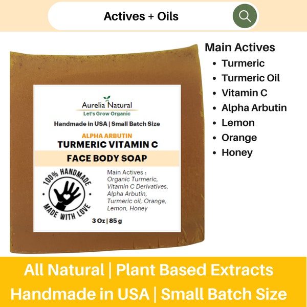 Turmeric Vitamin C Alpha Arbutin Soap