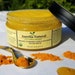Organic Turmeric Citrus Honey Scrub | Face Body Underarm Inner Thigh Bikini Area | Exfoliating Before Shave Or Bikini Wax 