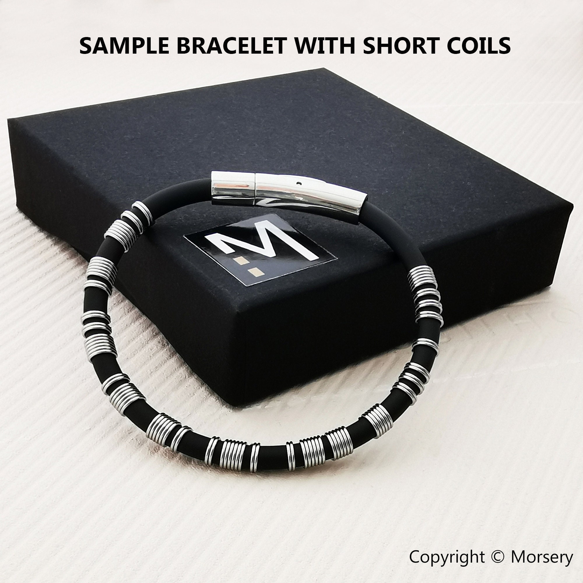 Custom morse code bracelet for men personalised bracelet etsy
