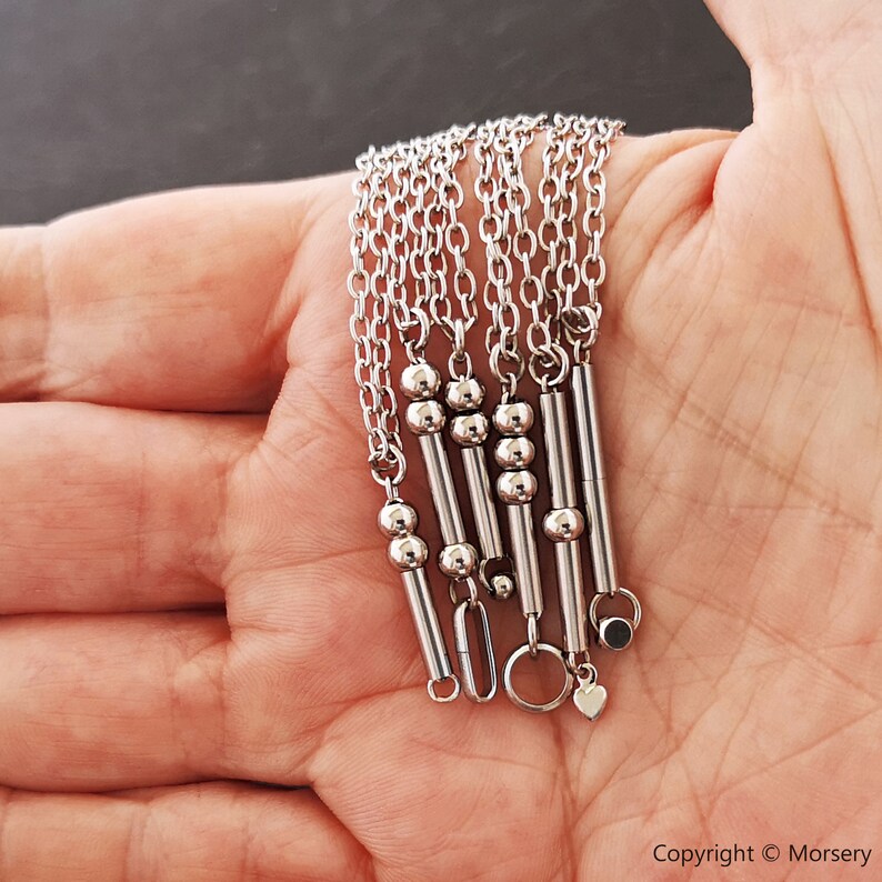 Morse Code Initials Necklace Morse Code Jewelry Couples Gift Initials Necklace Wedding Gift Monogram Jewelry Morse Code Initials