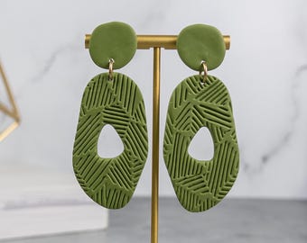 Sasha Textured Polymer Clay Earrings