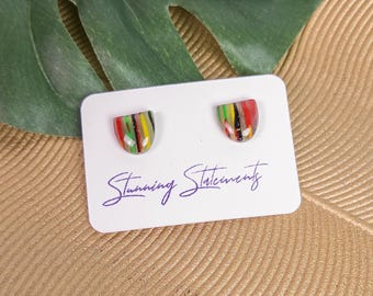 Eden Black History Month Juneteenth Multi-Colored Stud Earrings